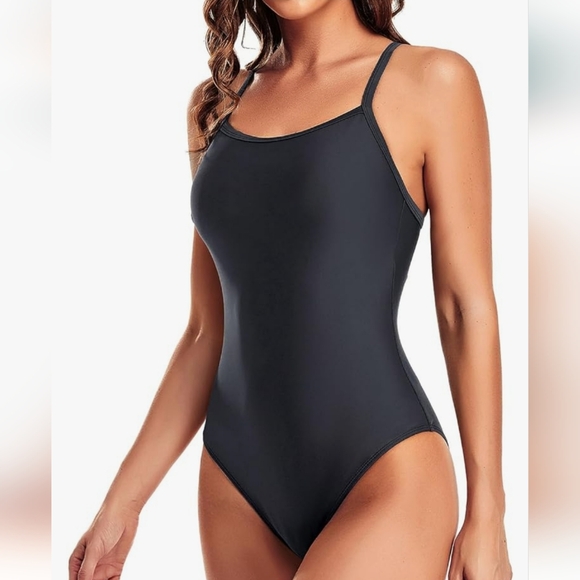 leoparts Other - Athletic one piece swimsuit. tummy‎ control black sz XS